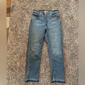 Levi’s womens high rise wedgie straight cropped jeans- turn on me-29